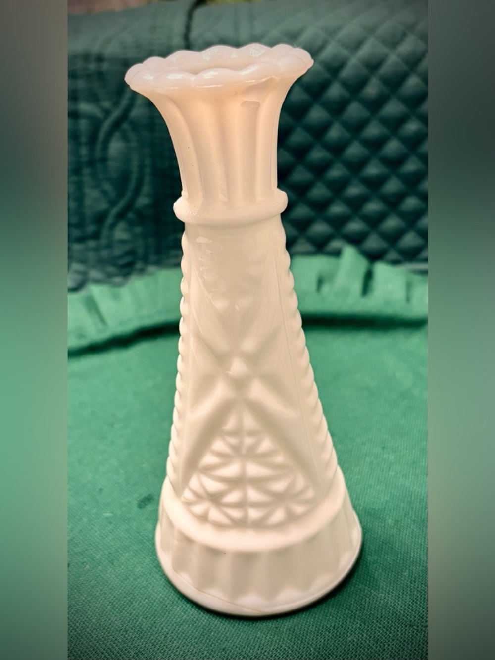 Vintage Anchor Hocking Milk Glass Bud Vase